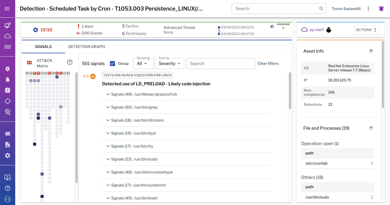 102_Linux crontab detection