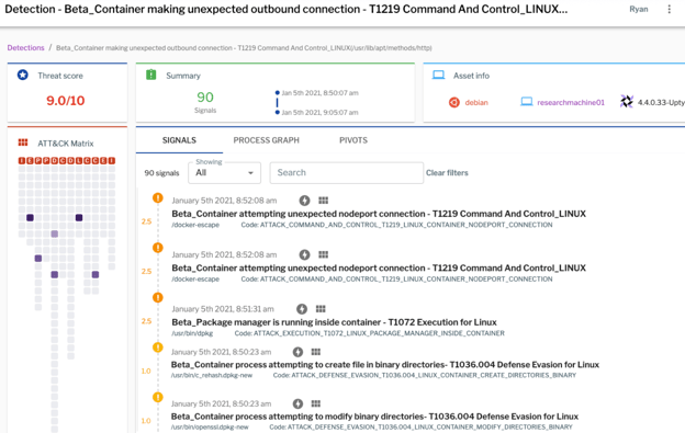 You can build a detection that correlates across multiple events.