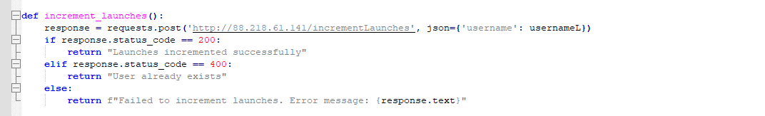 Figure 14 – Increment launches