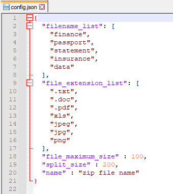 Cyclops ransomware / stealer config file