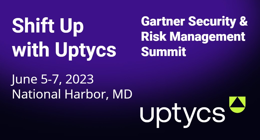 Meet with Uptycs in-person at the Gartner Security & Risk Management Summit on June 5-7, 2023 in National Harbor, MD.