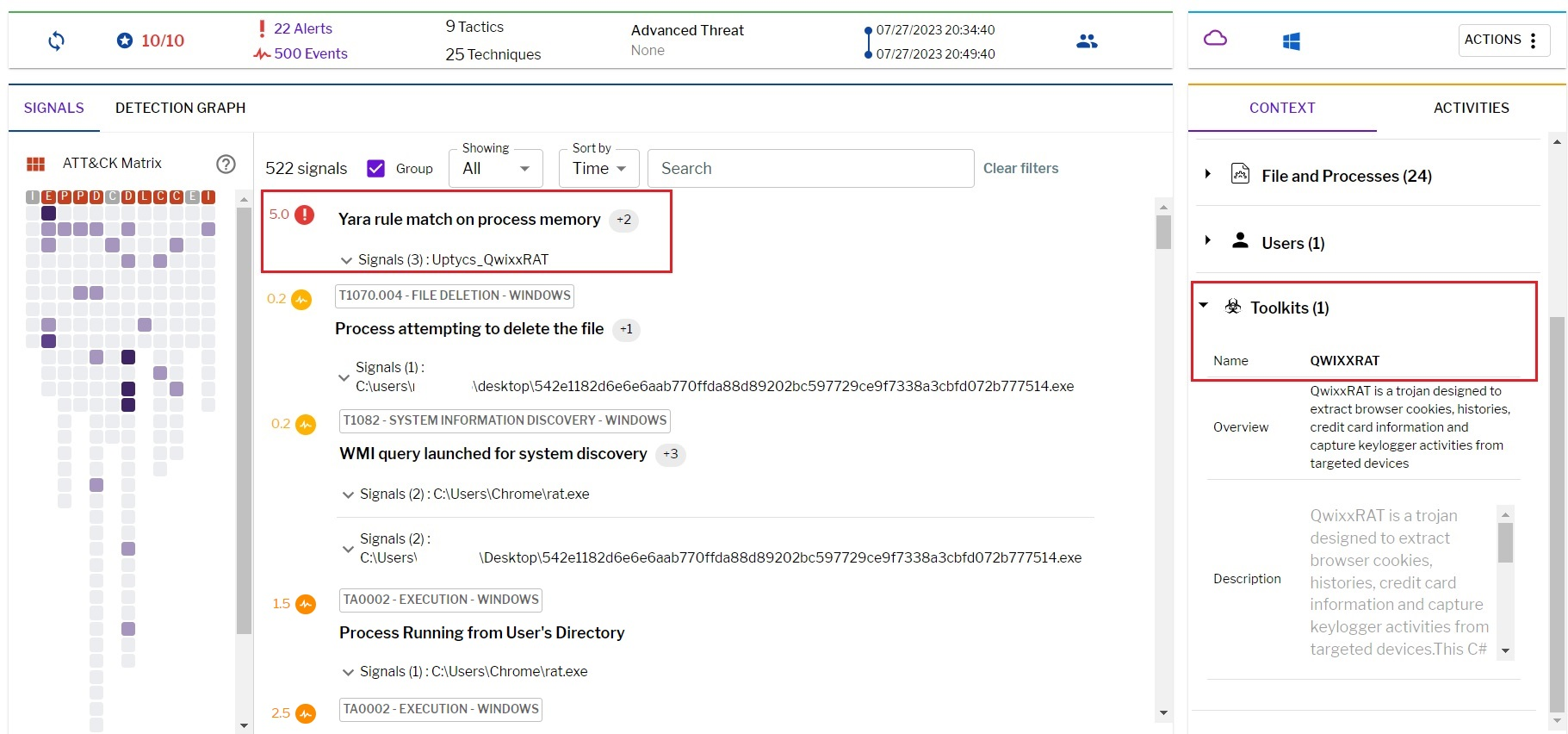 Figure 13 – Uptycs XDR detection