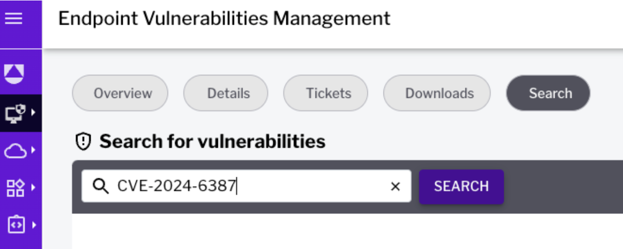 Search for Vulnerabilities