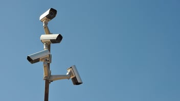 Cameras on pole