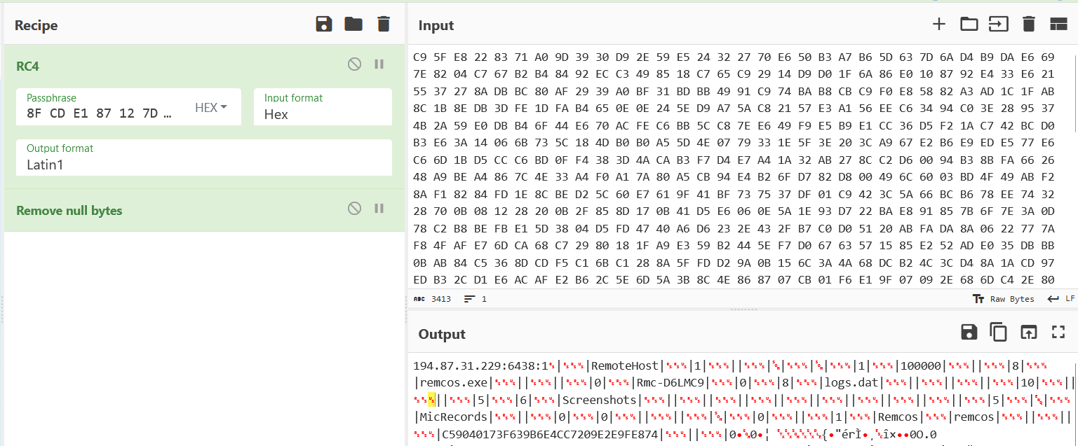 Figure 19–Cyberchef decryption