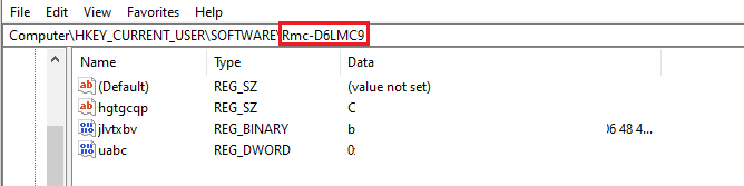 Figure 21–Registry key