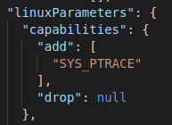 Adding SYS_PTRACE, which allows osquery to capture process events.