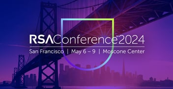 rsa 2024 logo overlaid on a photo of the San Francisco skyline and Bay Bridge