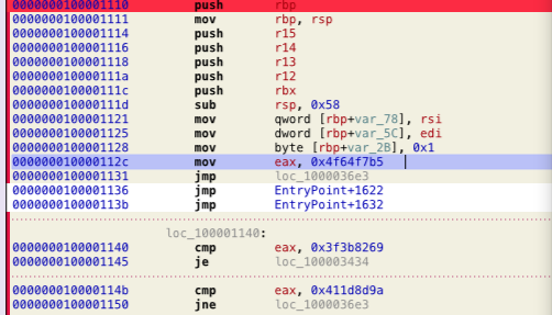 Hardcoded value in EAX 